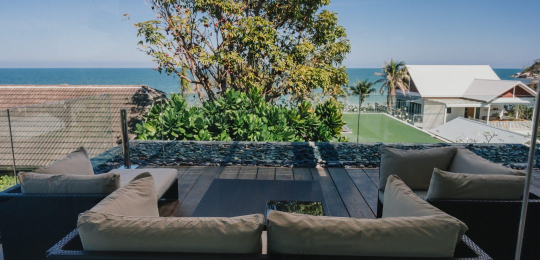บรรยากาศหน้าทะเล บริเวณหน้าทะเลของซันสกายวิลล่า หัวหิน weather in front of sunskuy villa terrace