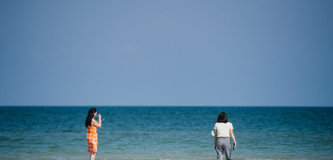 Huahin beach at sunsky villa view วิวหาดหัวหิน หน้าโรงแรม ซันสกายวิลล่า